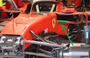 Posizione del cono anti-intrusione nella filosofia Ferrari