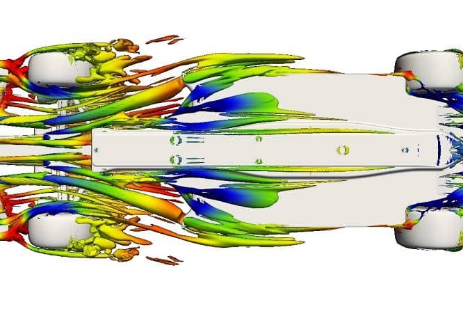 Simulazione al CFD del fondo di una vettura di F1