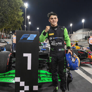 Zane Maloney (BRB, Rodin Motorsport), 1st position, celebrates in Parc Ferme